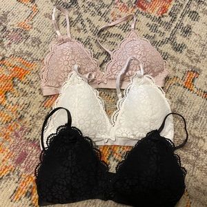 Bralette, set of 3